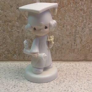 Graduation Figurine with Diploma and Teddy Bear